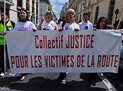 Marche silencieuse collectif Justice pour Victimes Route.