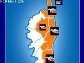 Alerte orange niveau local Forte dégradation pluvio-orageuse venteuse l'Est l'île aujourd'hui