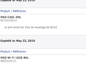 L’expédition iPad commencé