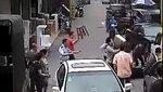 videos: voleur main urluberlu route braqueur arreté coup chaise
