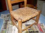 Renovation mini-chaise bois