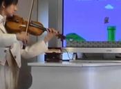 violoniste joue bande Super Mario direct