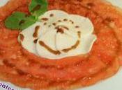 Carpaccio tomate mozzarella &nbsp;Bonjour, aujourd'hui...