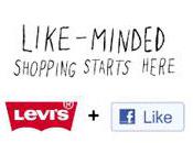 E-boutique Levi’s Declare your Likes grâce plugins Facebook