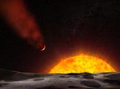 Découverte d’une exoplanète géante avec panache semblable comètes