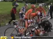 Tour France 2010 Chute sans gravité pour Sanchez