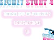 Secret story Prime juillet DIRECT