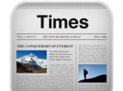 Lisez flux sous forme magazine avec Times pour iPad