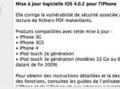 Mise jour 4.0.2 pour iPhone 3.2.2 iPad