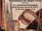 Renaissance l'Orgue Corse, organise soir Calvi, concert promenade 19h00
