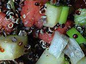 Salade quinoa rouge fruits