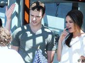 Justin Timberlake Mila Kunis ensemble York photos