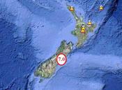 séisme magnitude frappe l'île Sud, Nouvelle-Zélande