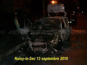 encore voiture incendiée cette nuit Noisy-le-Sec