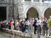 Acqua alta hier Place Saint Marc Venise