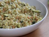 Salade d'orge courgettes pois chiche