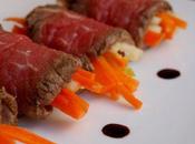 Rouleaux boeuf Tataki carottes croquantes