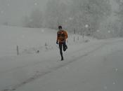 Courir dans neige