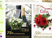 Chocolat champagne chez Interflora