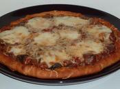Pizza aubergines fromages