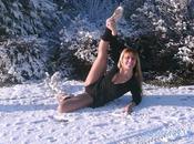 Concours photo fitness danse dans neige