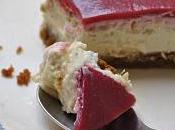 Cheesecake pistache gelée framboise