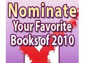 Choisissez cinq nominés préférés pour l'élection meilleur livre 2010