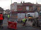 Travaux inconnus carrefour Barbusse Irène Joliot Curie.