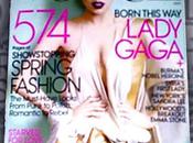 Lady Gaga perruque rose sont couverture Vogue pour Mars 2011