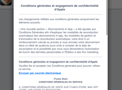 conditions d’iTunes Store changées