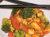 Poêlée crevettes/surimi légumes curry