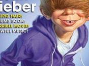 Justin Bieber Caricaturé couverture d'un magazine (photo)