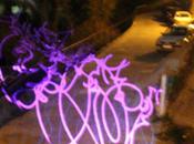 projection éphémères graffitis dans l'espace urbain