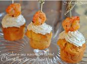 Cupcakes saumon fumé, chantilly citron/aneth