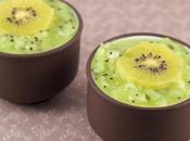 Panna cotta tout fruit, deux kiwis