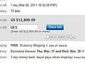 cheveux Justin Bieber vendre eBbay