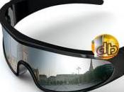 Lunette camera sport waterproof avec visieres interchangeable