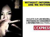 Enquête nouvelles pratiques consommation l'information français L'Express Infolab