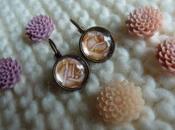 Nouvelles boucles d'oreilles bulles vintage