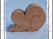 Boîte dent souris, naturel