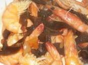 Crevettes sautées champignons noirs Mimi