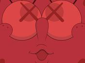 Kaws untitled (red kawsbob) print