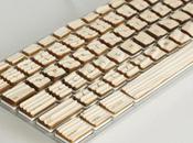 Clavier bois pour sensation tactile