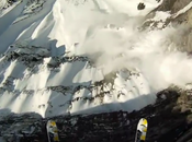 Avalanche jump falaise