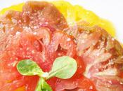 Carpaccio coloré foufou tomates anciennes “tomates ananas”