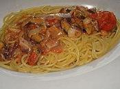 Spaghettis fruits mer, piment d'espelette