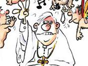 pape arrive! manif protestatation reçoit l'aide caricaturiste Ralf König