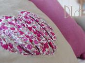 Coussin coeur liberty