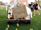 Details mariage originaux juste avec mots “Just Married”