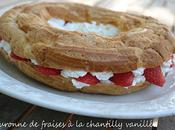Couronne fraises chantilly vanillee